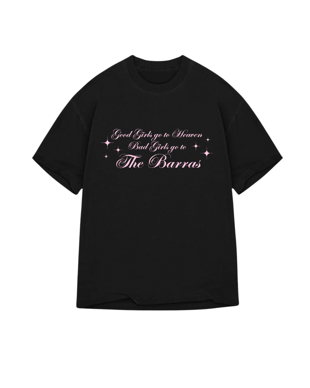 Bad Girls Go To The Barras Oversized Tee – Black