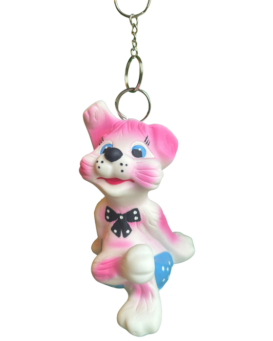 Large Kitsch Dog Bag Charm Key Ring