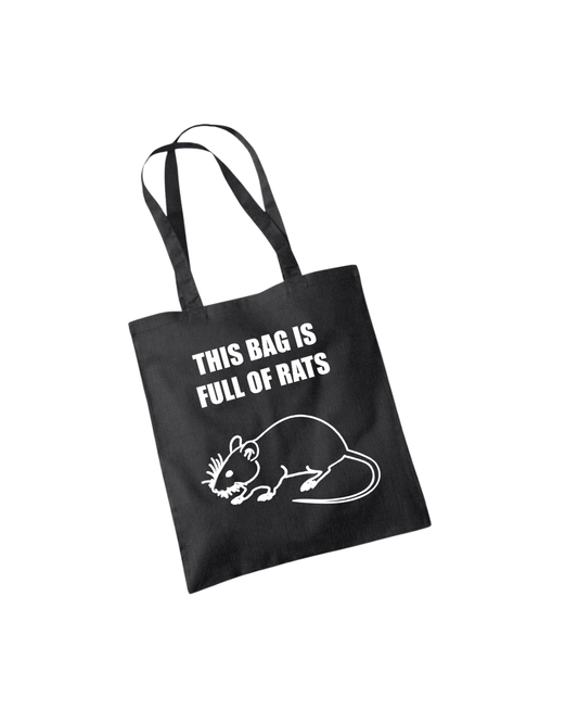 This Bag Is Full Of Rats - Black