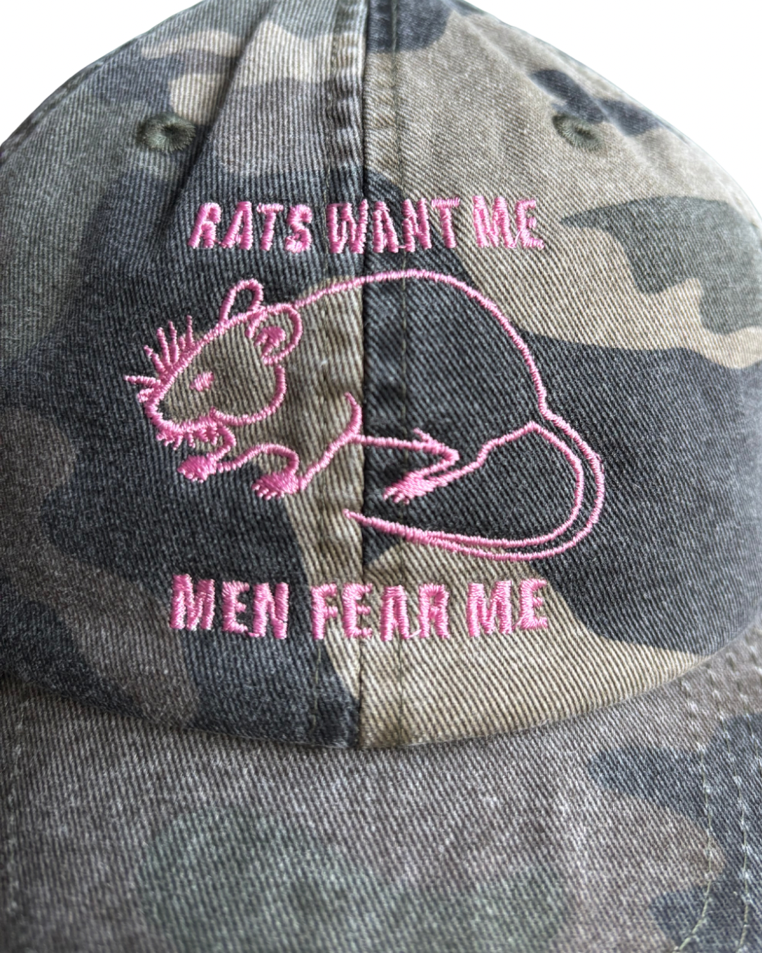 Rats Want Me Embroidered Cap