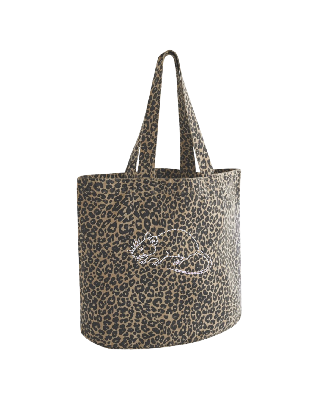 PREORDER: Leopard Print Rhinestone Rat Bag